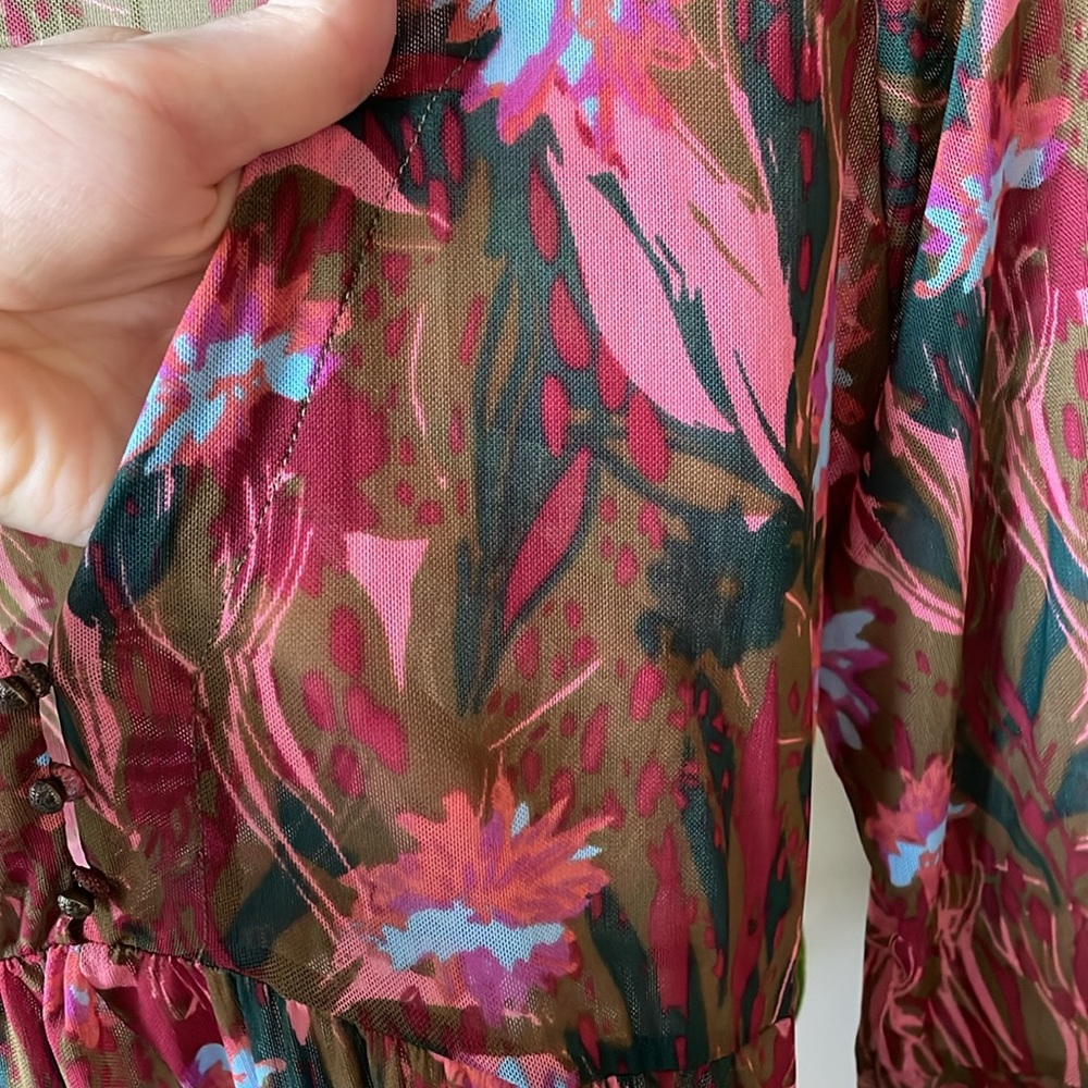 NWOT Free People sheer top - Picture 4 of 6